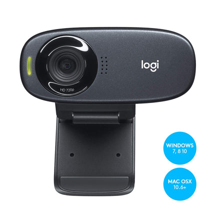 Logitech C310 HD Webcam 720p/30fps with Fixed Focus and Noise-Reducing Mic