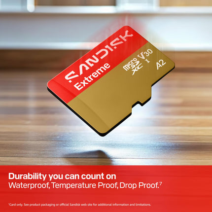 SanDisk Extreme 2TB microSDXC UHS-I U3 V30 A2 140MB/s Write Memory Card