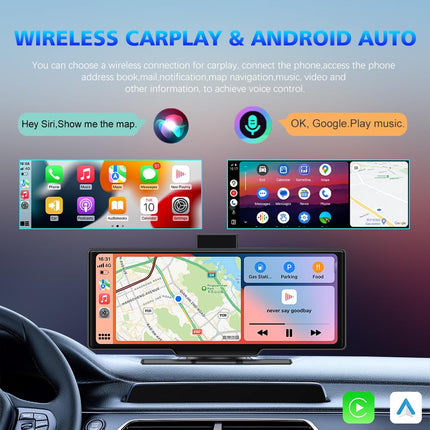 VOLTANO 10.26" Wireless CarPlay Android Auto GPS 4G Car Display 4/64GB