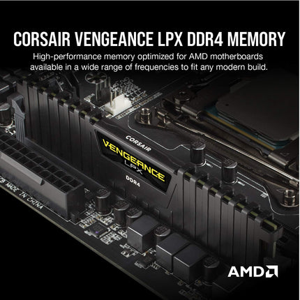 Corsair Vengeance LPX 64GB 4 x 16GB DDR4 2666MHz CL16 UDIMM Desktop RAM
