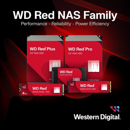 WD Red Pro 6TB 3.5-inch SATA NAS Hard Drive, 7200 RPM, 256MB Cache, CMR