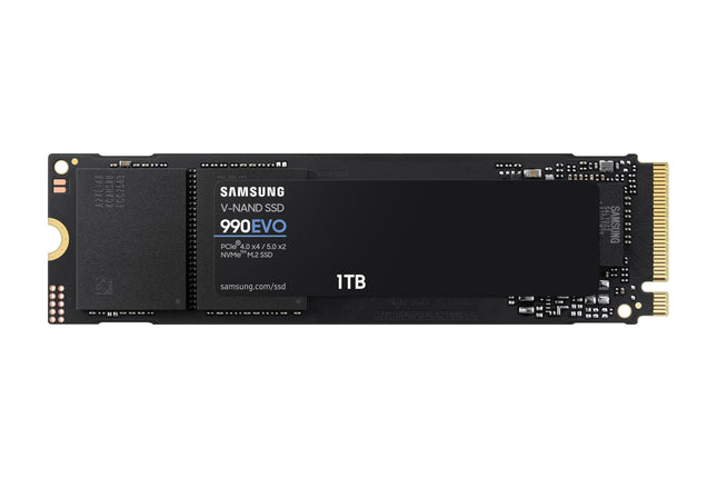 Samsung 990 EVO 1TB M.2 2280 NVMe SSD, PCIe 4.0 x4 / 5.0 x2, Internal SSD