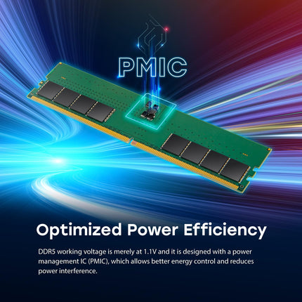 Transcend JetRam 48GB DDR5 5600MHz CL46 Single UDIMM Desktop Memory Module