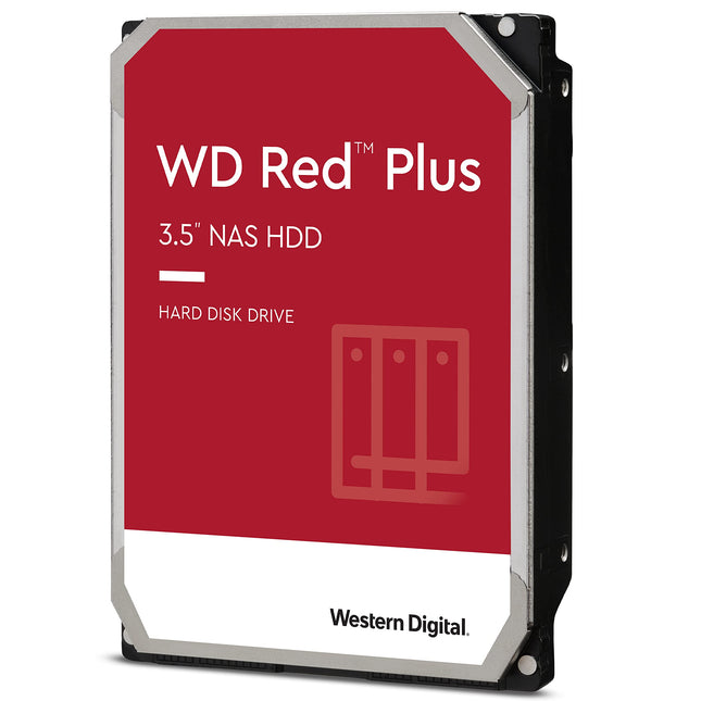 Western Digital WD Red Plus 6TB 3.5-inch SATA NAS HDD 5400RPM 256MB CMR
