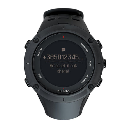 Suunto Ambit3 Peak Black GPS Outdoor Smartwatch 50mm 100m Water Resistant