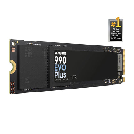Samsung 990 EVO Plus 1TB M.2 2280 PCIe NVMe SSD, Up to 7150 MB/s Read Drive