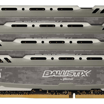 Crucial Ballistix Sport LT 64GB 4 x 16GB DDR4 2400MHz UDIMM Desktop RAM