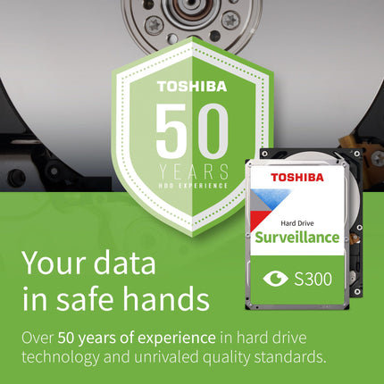 Toshiba S300 4TB 3.5-inch SATA Surveillance Hard Drive, 5400 RPM, 256MB