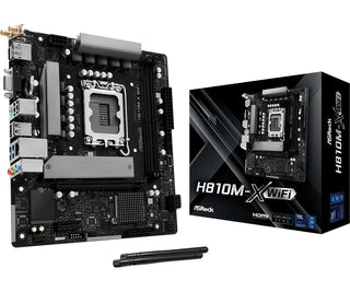 ASRock H810M-X WiFi Intel H810 LGA1851 DDR5 Micro-ATX 2.5GbE Motherboard