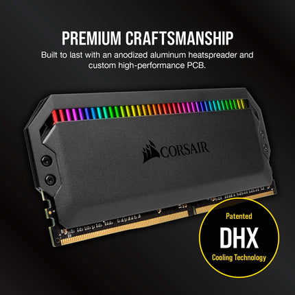 Corsair DOMINATOR PLATINUM RGB 64GB DDR4 3600MHz CL16 Desktop PC RAM Kit