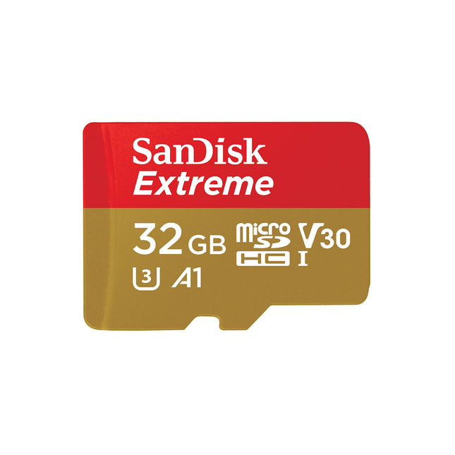 SanDisk Extreme 32GB microSDHC UHS-I U3 V30 A1 60MB/s Write Memory Card