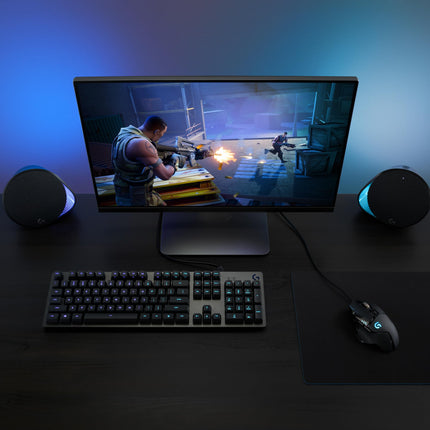Logitech G512 Carbon Mechanical Gaming Keyboard UK Romer-G Tactile RGB