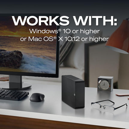 Seagate Expansion 20TB Desktop External HDD USB 3.0 with Rescue Service