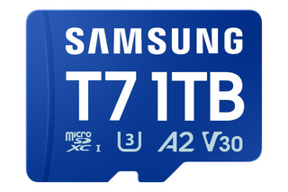 Samsung T7 1TB Blue microSDXC Memory Card UHS-I U3 V30 A2 up to 170MB/s