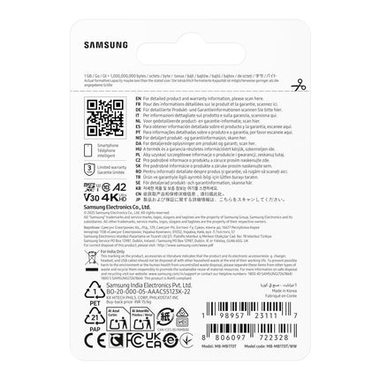 Samsung T7 1TB Blue microSDXC Memory Card UHS-I U3 V30 A2 up to 170MB/s