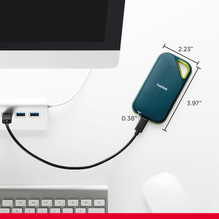 SanDisk Extreme PRO Portable SSD 4TB USB-C Gen 2x2 Up to 2000MB/s Monterey