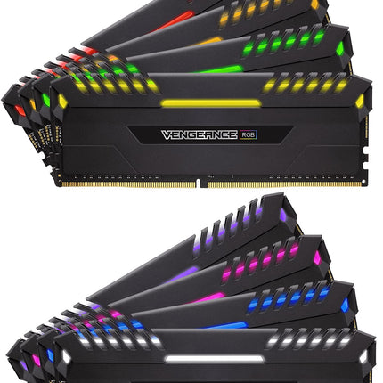 Corsair Vengeance RGB 32GB 2 x 16GB DDR4 3600MHz CL18 UDIMM Desktop RAM