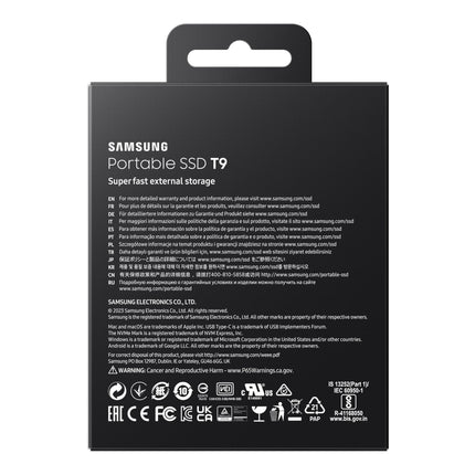 Samsung Portable SSD T9 2TB USB 3.2 Gen 2x2 External Solid State Drive