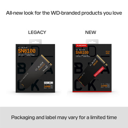 WD_BLACK SN8100 4TB M.2 2280 PCIe 5.0 x4 NVMe SSD Up to 14,900MB/s Internal