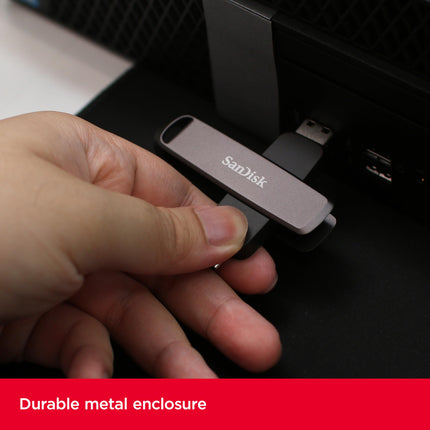 SanDisk Extreme PRO 512GB Dual USB-C USB-A Flash Drive 1000MB/s Read Speed