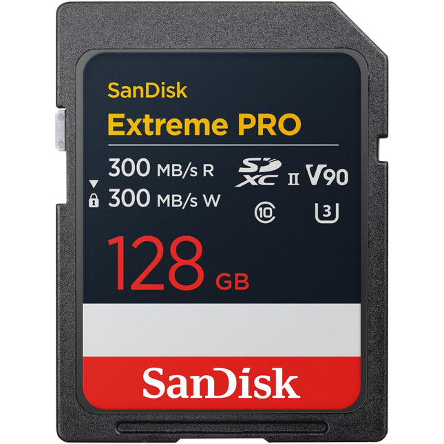 SanDisk Extreme PRO 128GB SDXC UHS-II U3 V90 Up to 300MB/s Read Memory Card