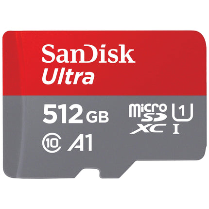 SanDisk Ultra 512GB microSDXC UHS-I U1 A1 Up to 150MB/s Read Memory Card