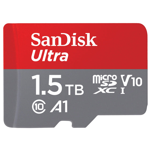 SanDisk Ultra 1.5TB microSDXC UHS-I A1 Memory Card with SD Adapter 150MB/s