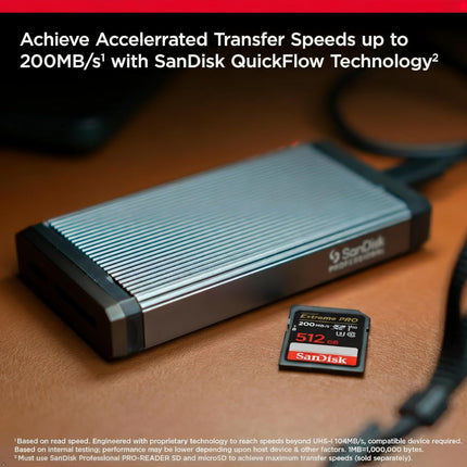 SanDisk Extreme PRO 512GB SDXC UHS-I U3 V30 Up to 200MB/s Read Memory Card