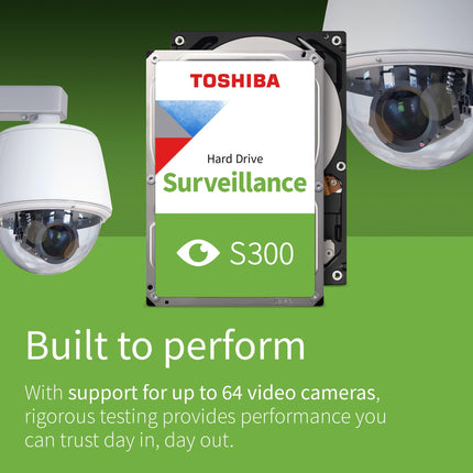 Toshiba S300 4TB 3.5-inch SATA Surveillance Hard Drive, 5400 RPM, 256MB