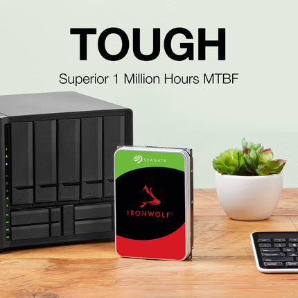 Seagate IronWolf 4TB 3.5-inch SATA NAS HDD, 5400 RPM, 256MB Cache, CMR