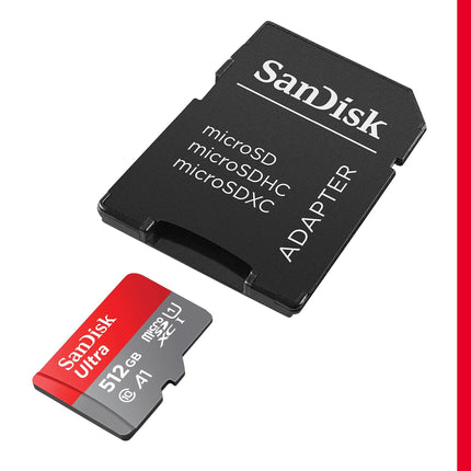 SanDisk Ultra 512GB microSDXC UHS-I U1 A1 Up to 150MB/s Read Memory Card
