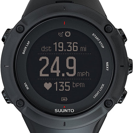 Suunto Ambit3 Peak Black GPS Outdoor Smartwatch 50mm 100m Water Resistant