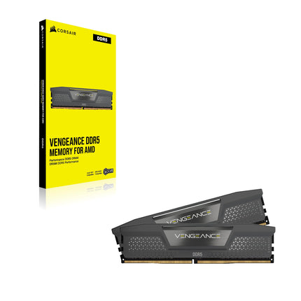 Corsair Vengeance 96GB 2 x 48GB DDR5 6000MHz CL36 UDIMM Desktop RAM Kit