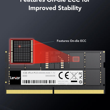 Lexar 32GB DDR5 5600MHz CL46 SO-DIMM Laptop Notebook Memory Module RAM