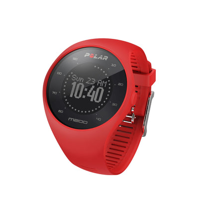 Polar M200 42mm GPS Running Smartwatch Wrist Heart Rate Bright Red USB