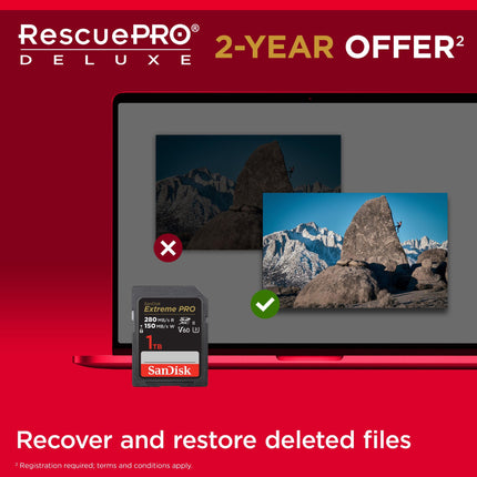 SanDisk Extreme PRO 256GB SDXC UHS-II U3 V60 Up to 280MB/s Read Memory Card