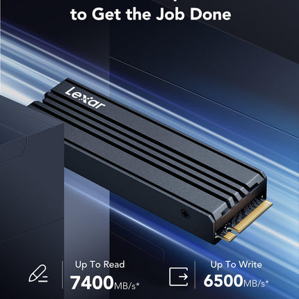 Lexar NM790 2TB M.2 2280 NVMe SSD, PCIe 4.0 x4, Internal SSD with Heatsink