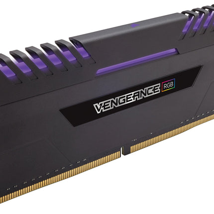 CORSAIR VENGEANCE RGB 16GB (2x8Gb) DDR4 2666MHz CL16 Desktop RAM Kit Black