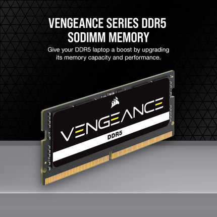 CORSAIR VENGEANCE SODIMM DDR5 RAM 96GB (2x48GB) Up to 5600MHz CL48-48-48-90 1.10V Intel XMP 3.0 Computer Memory ????‚?¬???€?œ Black (CMSX96GX5M2A5600C48)