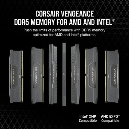 Corsair Vengeance 96GB 2 x 48GB DDR5 6000MHz CL36 UDIMM Desktop RAM Kit