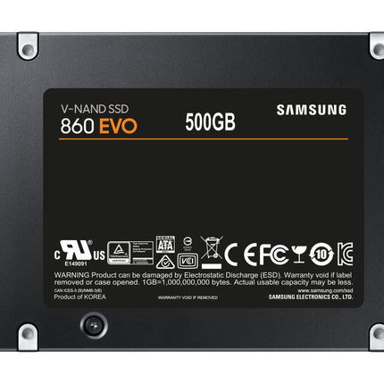 Samsung 860 EVO 500GB 2.5-inch SATA III SSD 550/520 MB/s for PC & Laptop