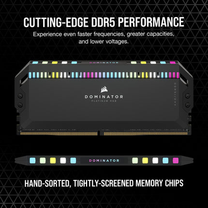 Corsair DOMINATOR PLATINUM RGB 32GB DDR5 5600MHz CL36 UDIMM Desktop RAM
