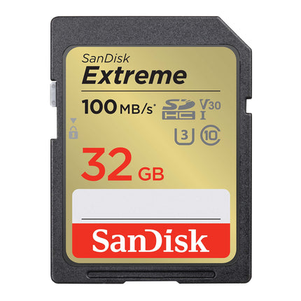 SanDisk Extreme 32GB SDHC UHS-I Class 10 U3 V30 60MB/s Write Memory Card