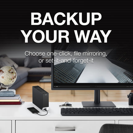 Seagate One Touch Hub 10TB Desktop External HDD USB 3.0 with USB-C Hub
