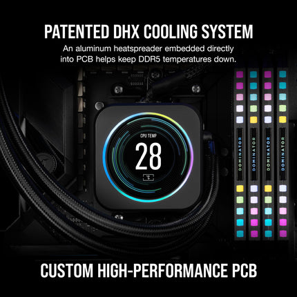 Corsair DOMINATOR PLATINUM RGB 64GB DDR5 RAM 5600MHz CL36 Desktop PC RAM