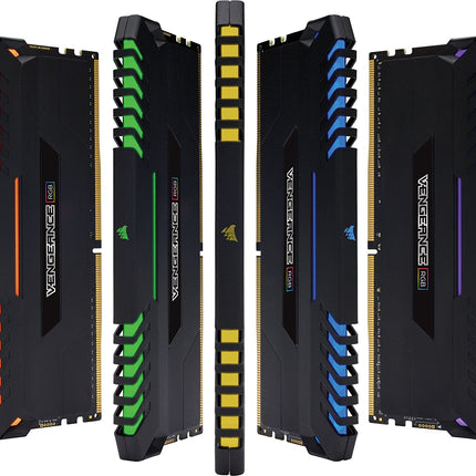 CORSAIR VENGEANCE RGB 16GB (2x8Gb) DDR4 2666MHz CL16 Desktop RAM Kit Black