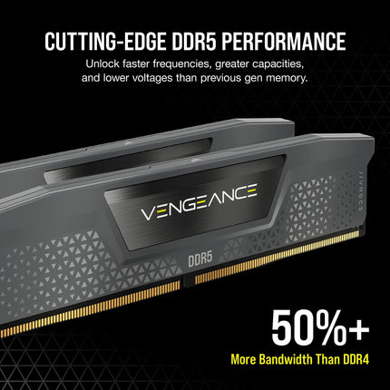 Corsair Vengeance 64GB 2 x 32GB DDR5 6000MHz CL40 UDIMM Desktop RAM Kit
