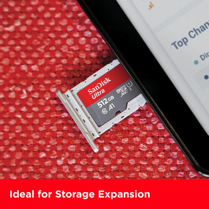 SanDisk Ultra 512GB microSDXC UHS-I U1 A1 Up to 150MB/s Read Memory Card