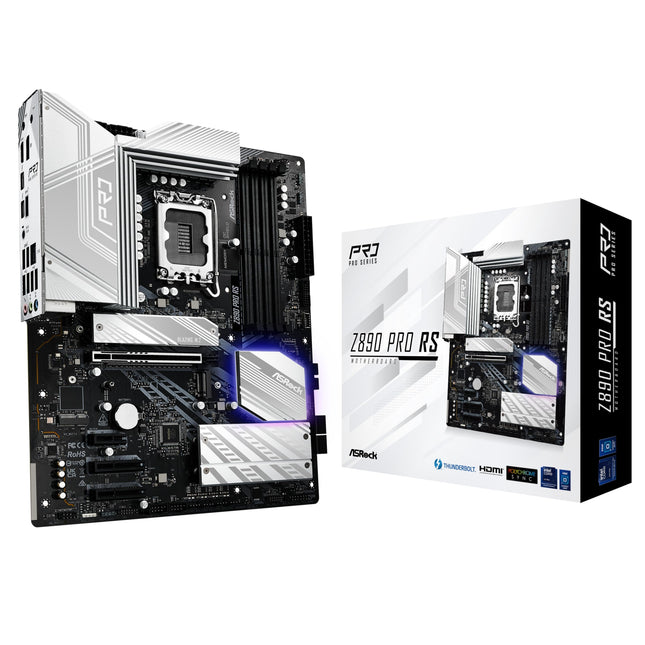 ASRock Z890 Pro RS Z890 LGA 1851 ATX DDR5 PCIe 5.0 Desktop Motherboard