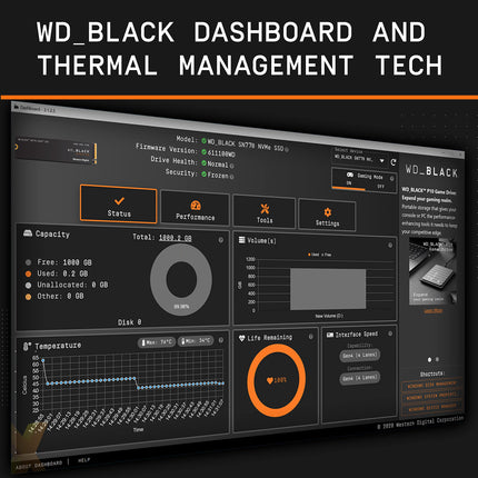 Western Digital WD_BLACK SN770 2TB NVMe SSD, PCIe 4.0 x4, Internal SSD